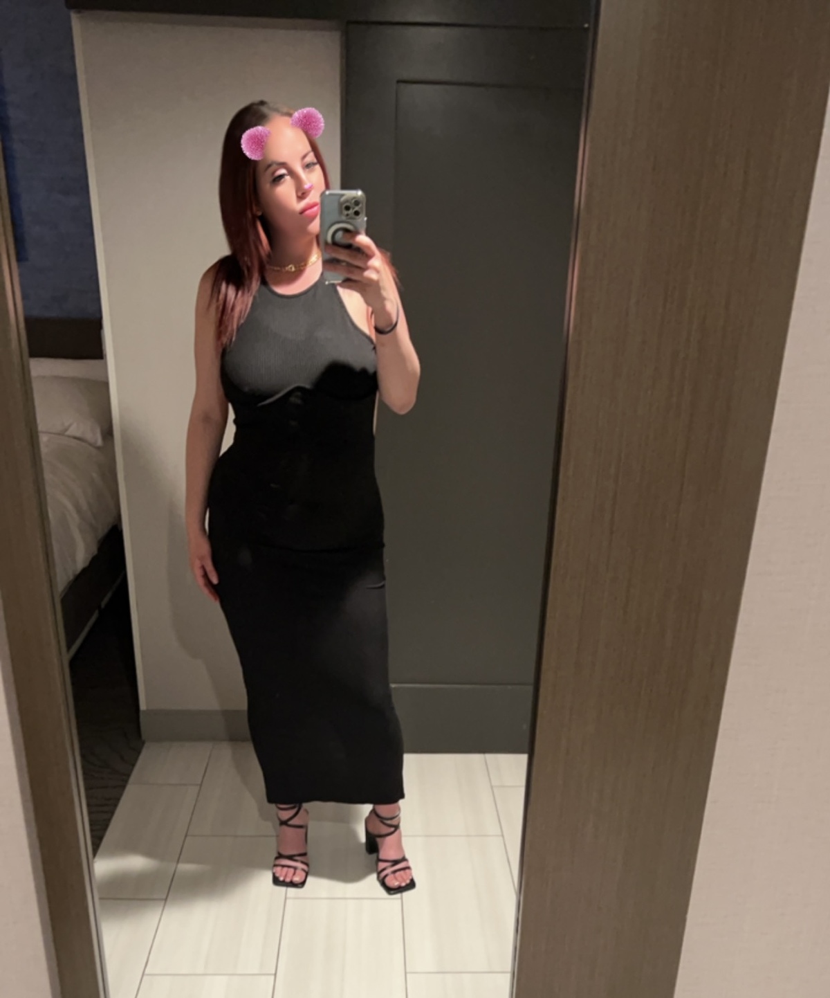 Friendly naturally busty Red Head With enormous nipples
