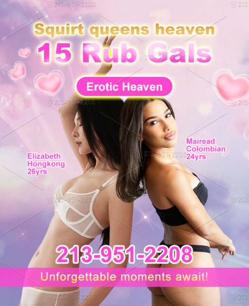15 Rub/3 Adds Gals In San Jose dudes Heaven 213-951-2208
